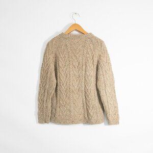 American Vintage Women's Tan and Cream Jumper